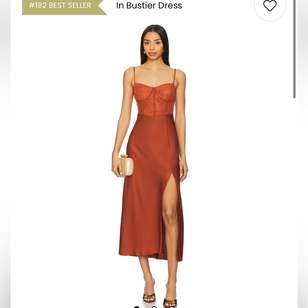 ASTR the label Bustier Dress in Rust NWT!
